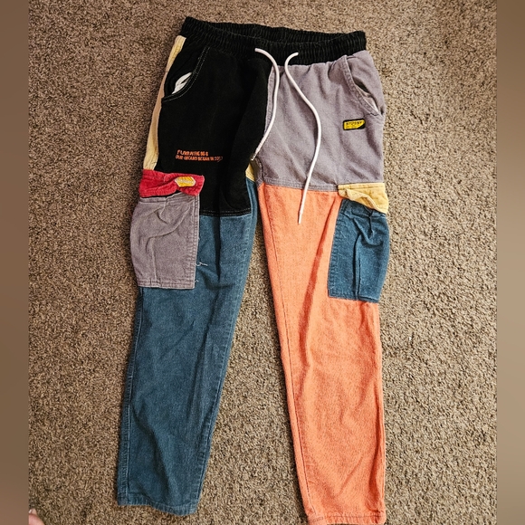 Pants - Colorblock Patchwork Streetwear Joggers